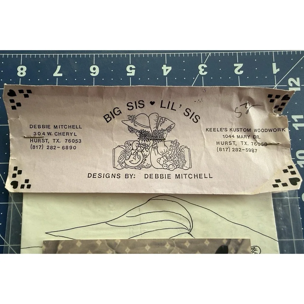 Big Sis Lil' Sis Tole Pattern Packet: TRICKY WITCHY & SKITTY KITTY Uncut Vintage